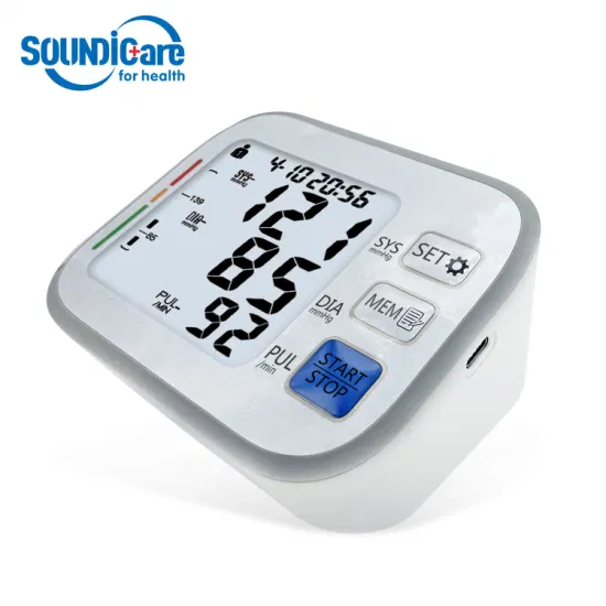 Medizinisches Gerät LCD Digital Bp Monitor Blutdruckmessgerät Bluetooth IMT Blutdruckmessgerät